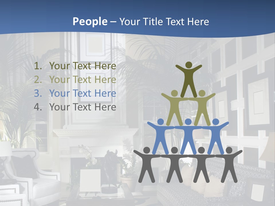 Decor Lamp Fireplace PowerPoint Template