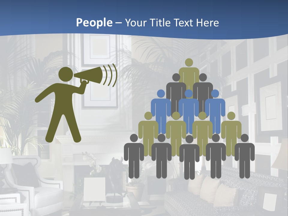 Decor Lamp Fireplace PowerPoint Template