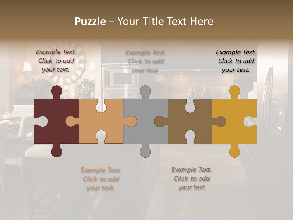 Steel Home Improvement Marbled Effect PowerPoint Template