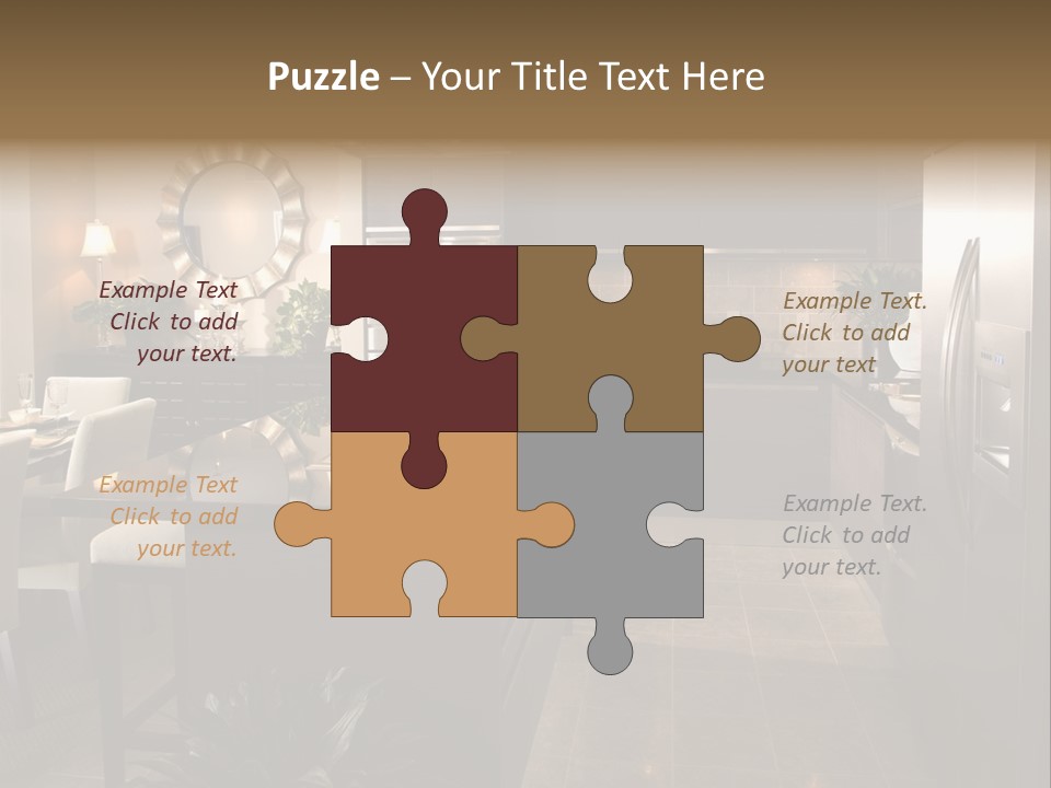 Steel Home Improvement Marbled Effect PowerPoint Template