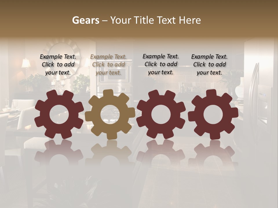 Steel Home Improvement Marbled Effect PowerPoint Template