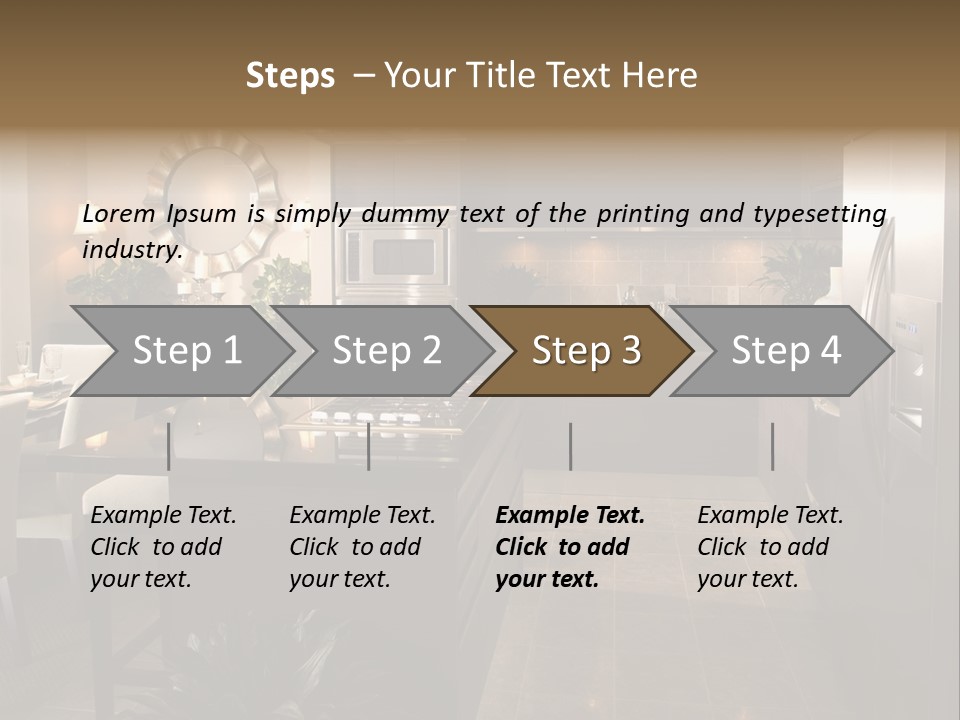 Steel Home Improvement Marbled Effect PowerPoint Template