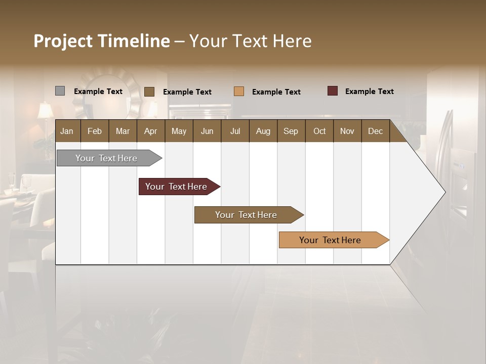 Steel Home Improvement Marbled Effect PowerPoint Template