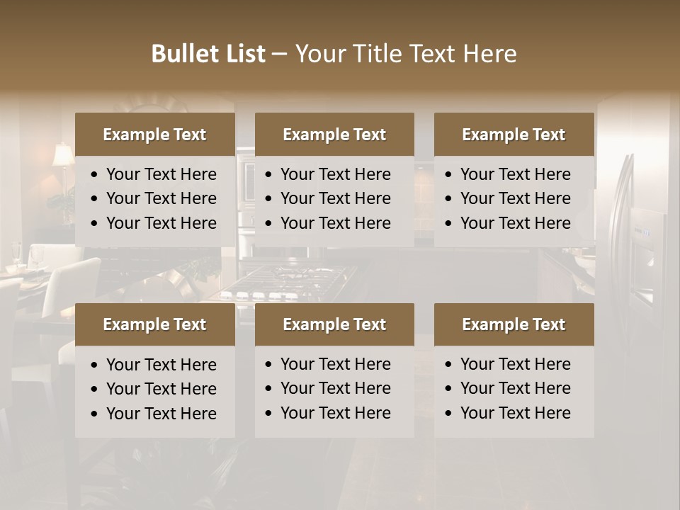 Steel Home Improvement Marbled Effect PowerPoint Template