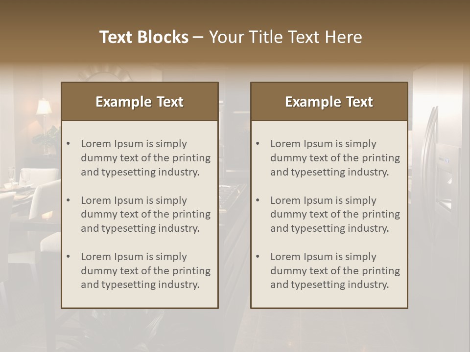 Steel Home Improvement Marbled Effect PowerPoint Template