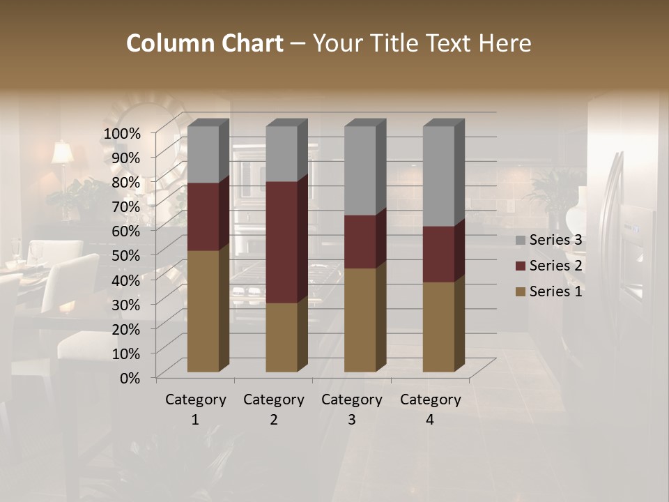 Steel Home Improvement Marbled Effect PowerPoint Template