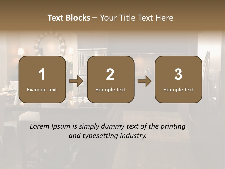 Steel Home Improvement Marbled Effect PowerPoint Template