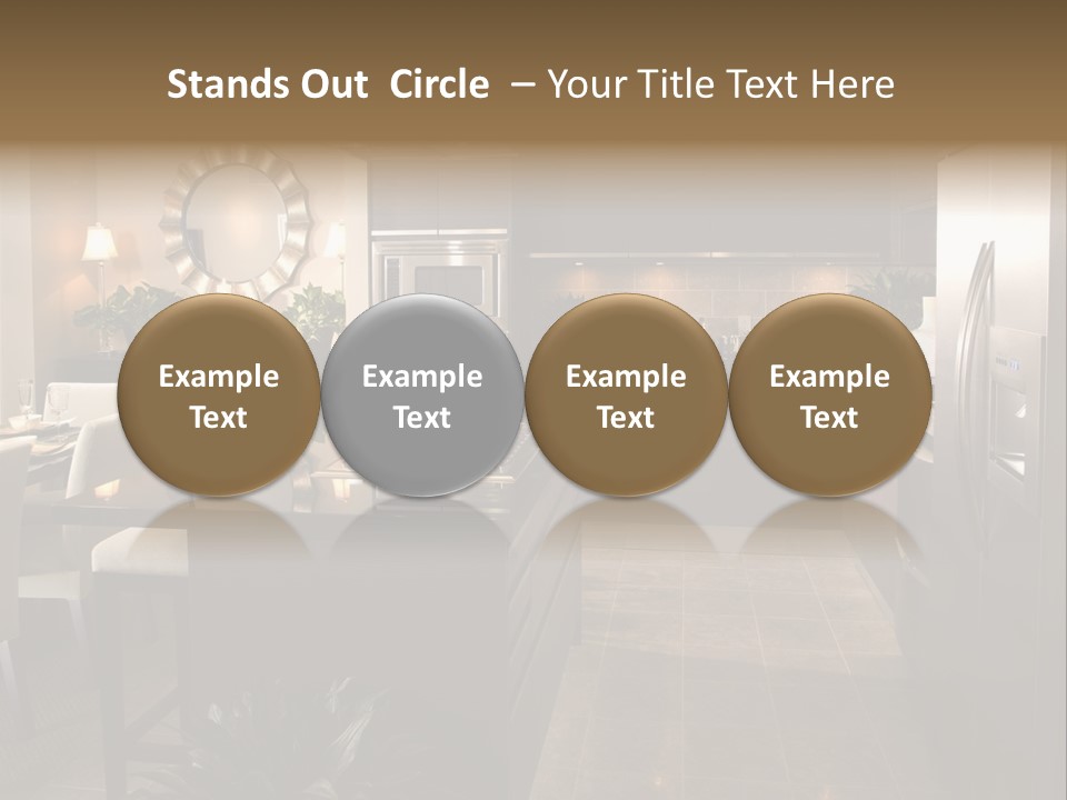 Steel Home Improvement Marbled Effect PowerPoint Template