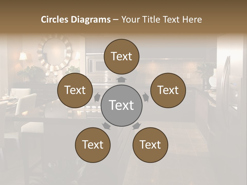 Steel Home Improvement Marbled Effect PowerPoint Template