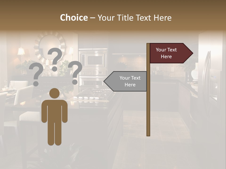 Steel Home Improvement Marbled Effect PowerPoint Template