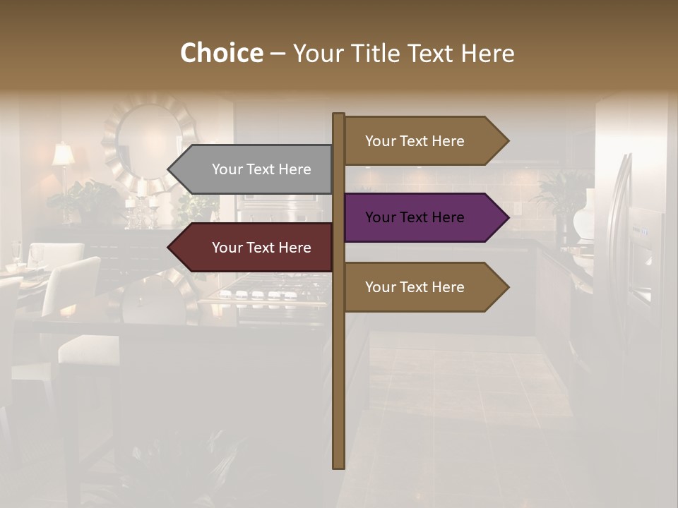 Steel Home Improvement Marbled Effect PowerPoint Template