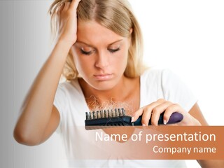 Worried Hair Loss People PowerPoint Template