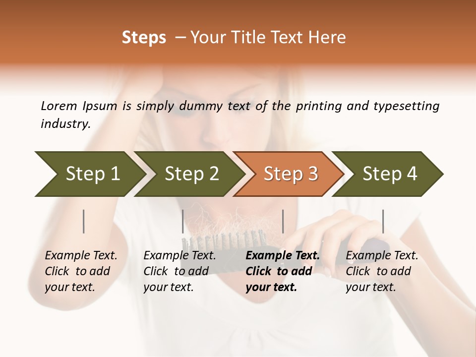 Worried Hair Loss People PowerPoint Template