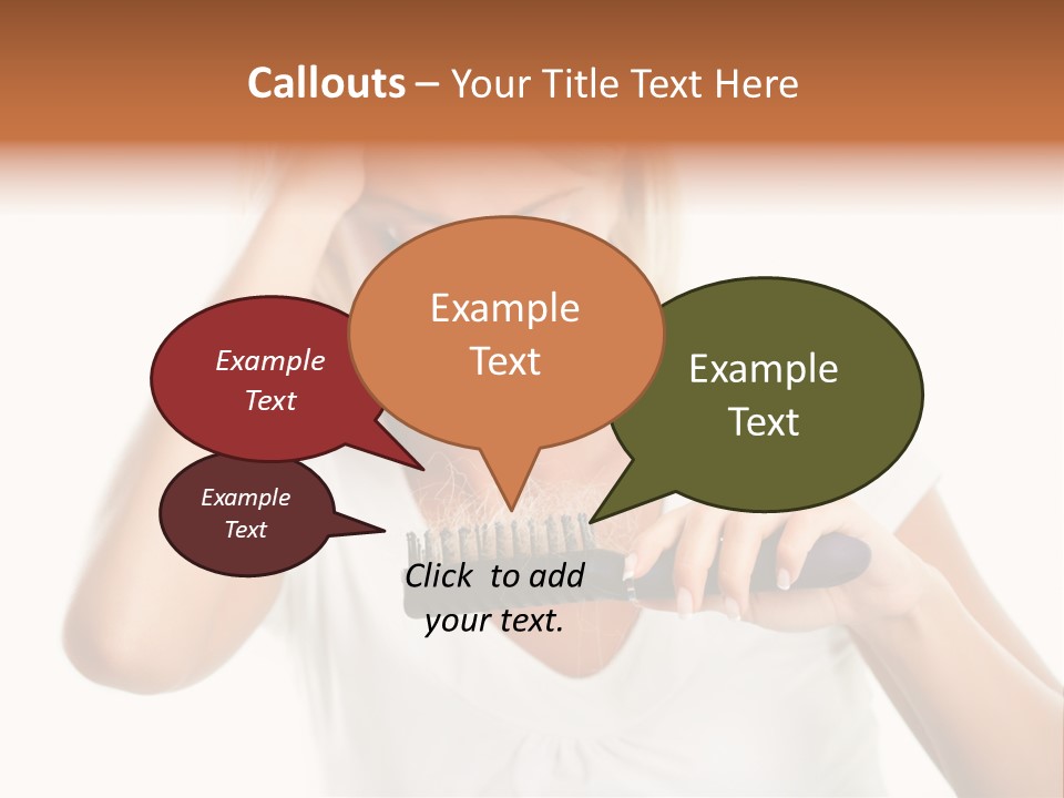 Worried Hair Loss People PowerPoint Template