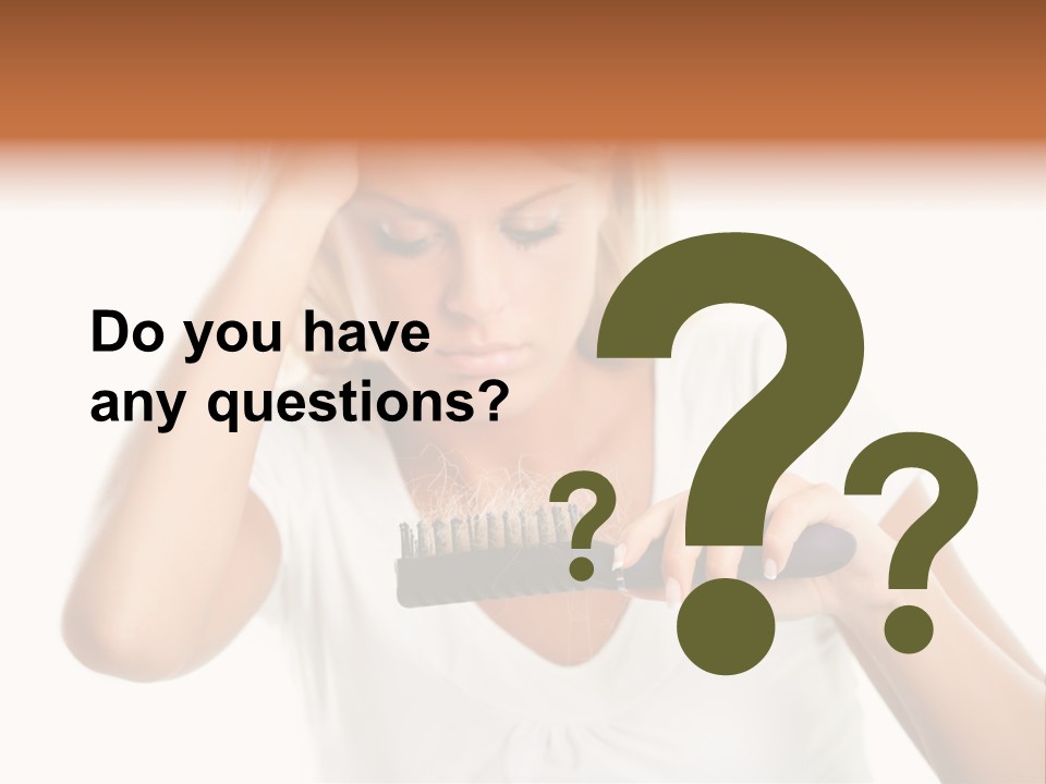 Worried Hair Loss People PowerPoint Template