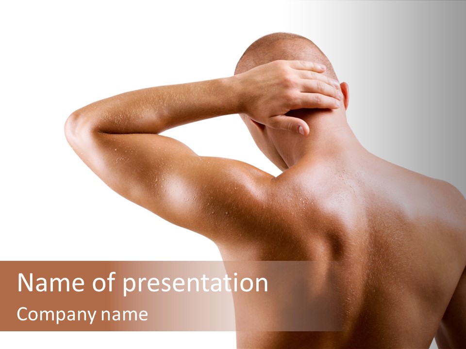 Perspiration Wet Fingers PowerPoint Template