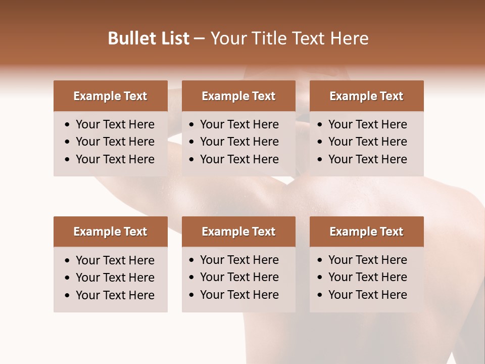 Perspiration Wet Fingers PowerPoint Template