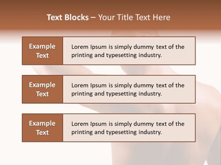 Perspiration Wet Fingers PowerPoint Template
