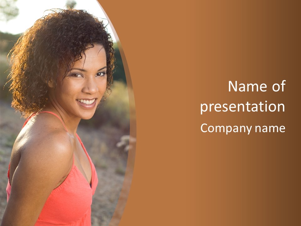 Years Beauty African Ethnicity PowerPoint Template