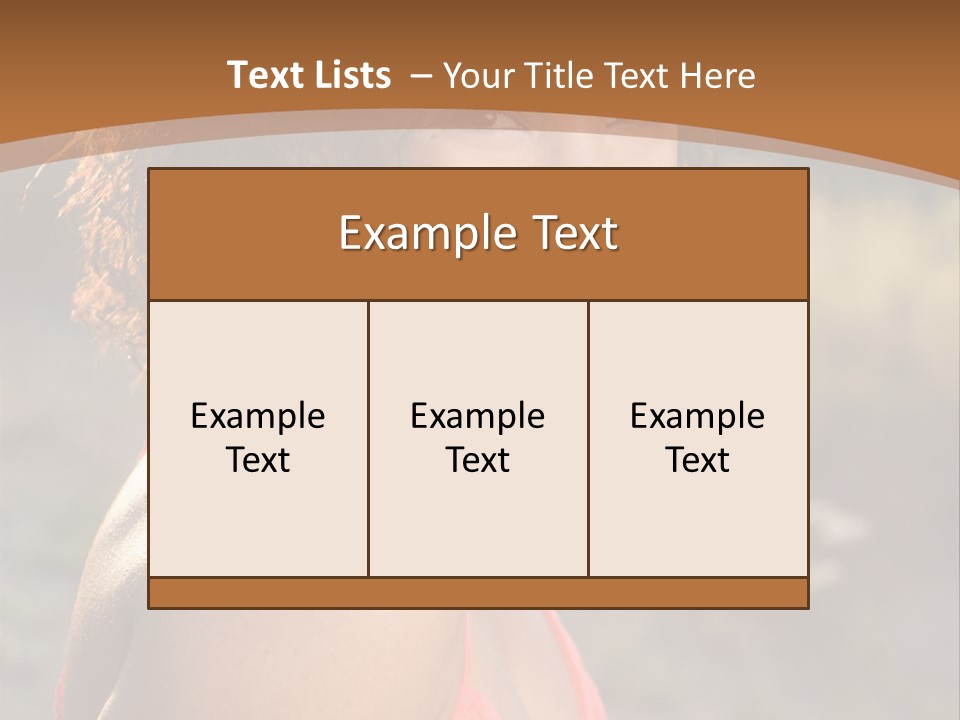 Years Beauty African Ethnicity PowerPoint Template