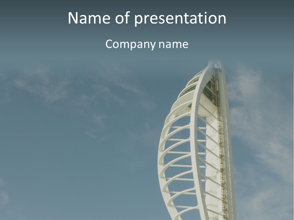 Spinnaker Tower Lift PowerPoint Template