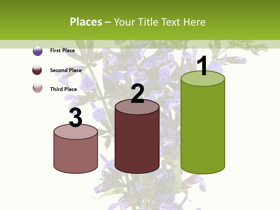 Vertical Purple Ingredient PowerPoint Template