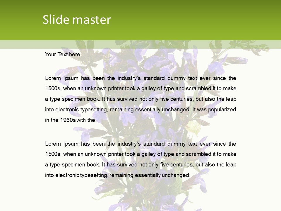 Vertical Purple Ingredient PowerPoint Template