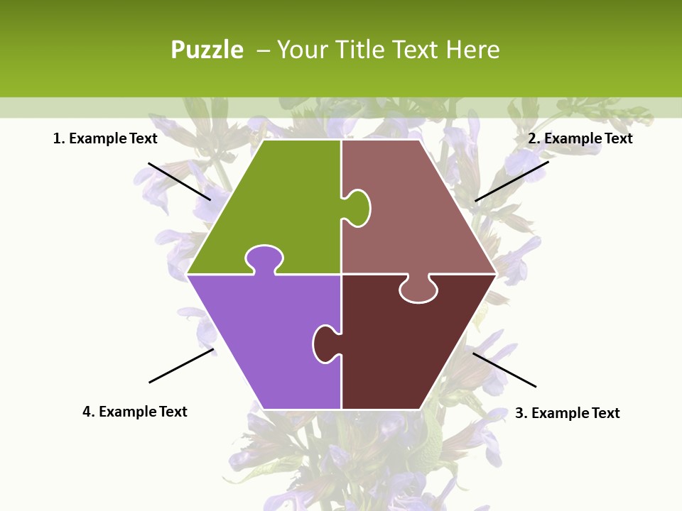 Vertical Purple Ingredient PowerPoint Template