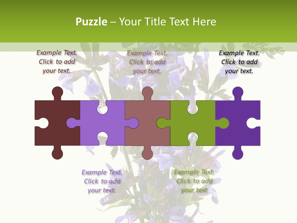 Vertical Purple Ingredient PowerPoint Template