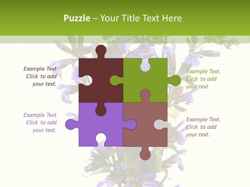 Vertical Purple Ingredient PowerPoint Template