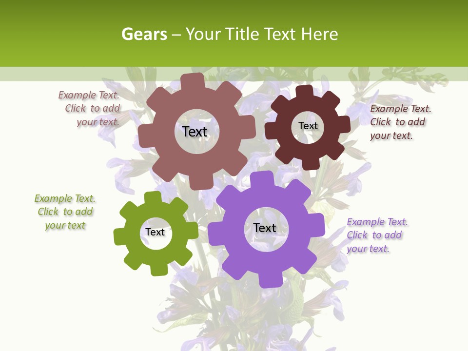 Vertical Purple Ingredient PowerPoint Template