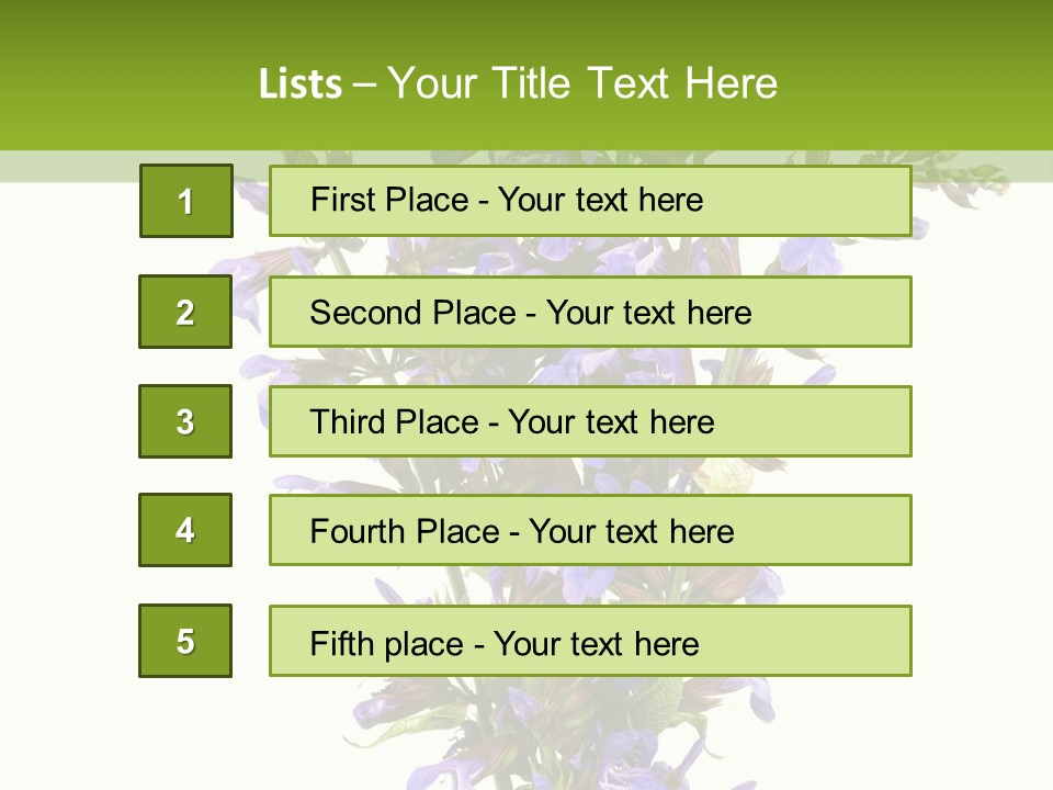 Vertical Purple Ingredient PowerPoint Template