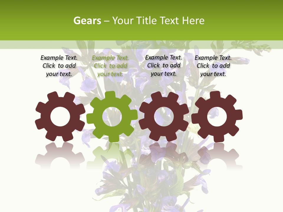 Vertical Purple Ingredient PowerPoint Template