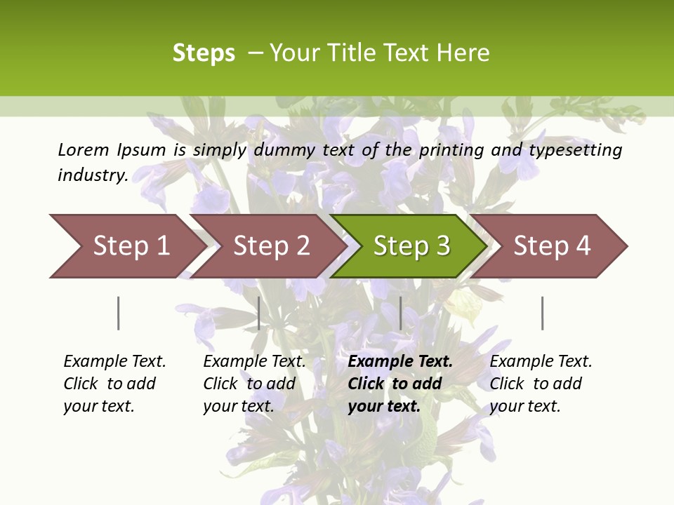 Vertical Purple Ingredient PowerPoint Template