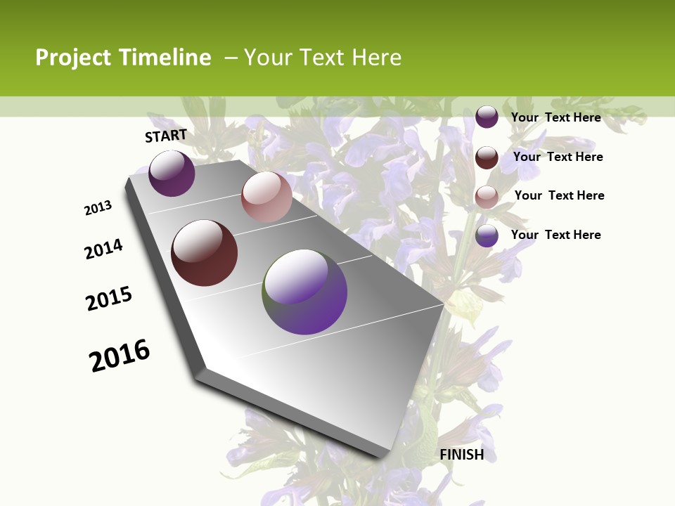 Vertical Purple Ingredient PowerPoint Template