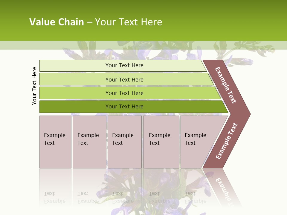 Vertical Purple Ingredient PowerPoint Template