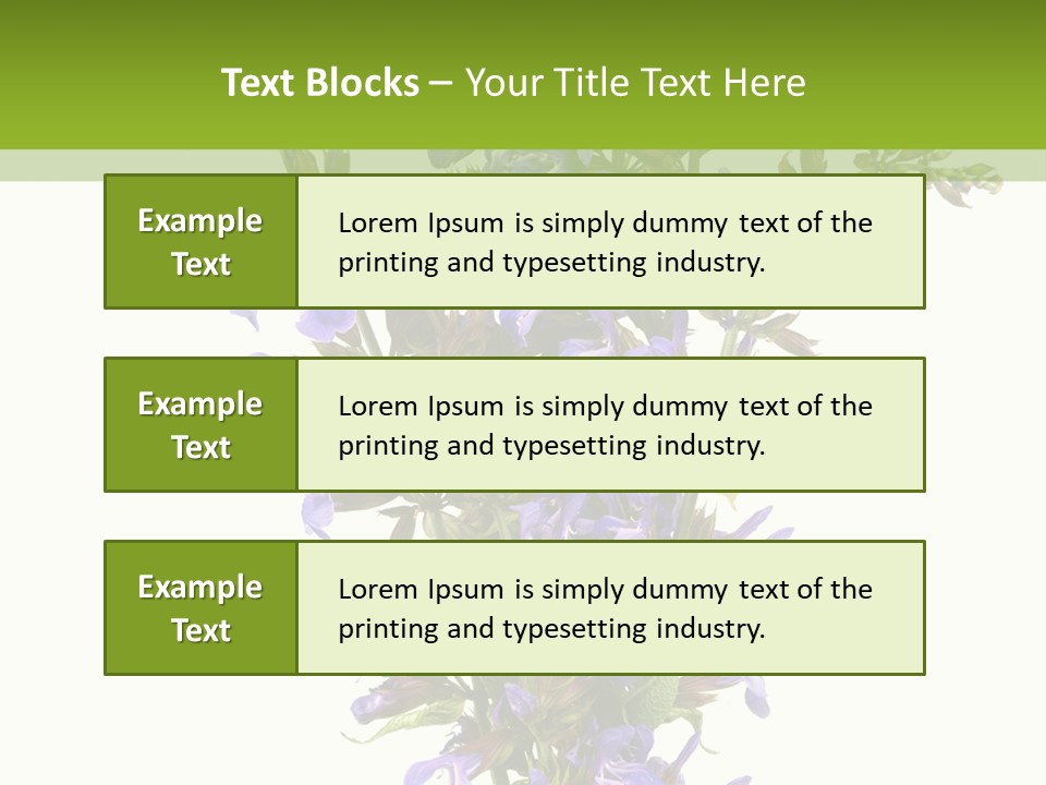Vertical Purple Ingredient PowerPoint Template