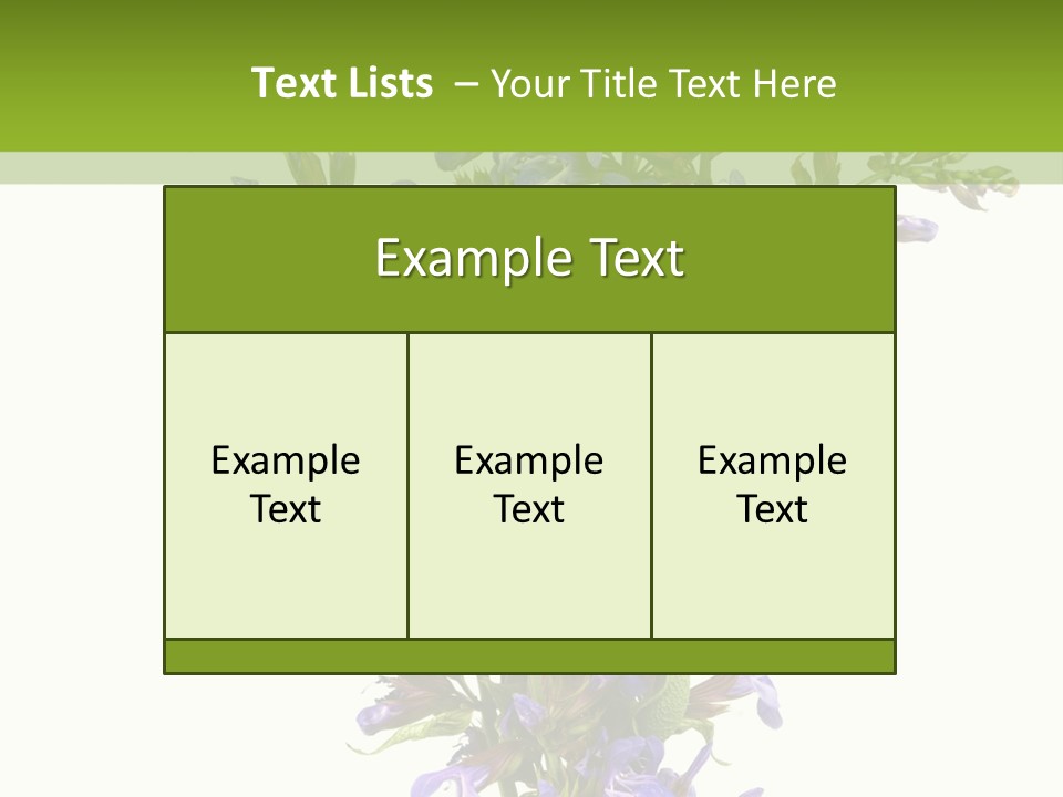 Vertical Purple Ingredient PowerPoint Template