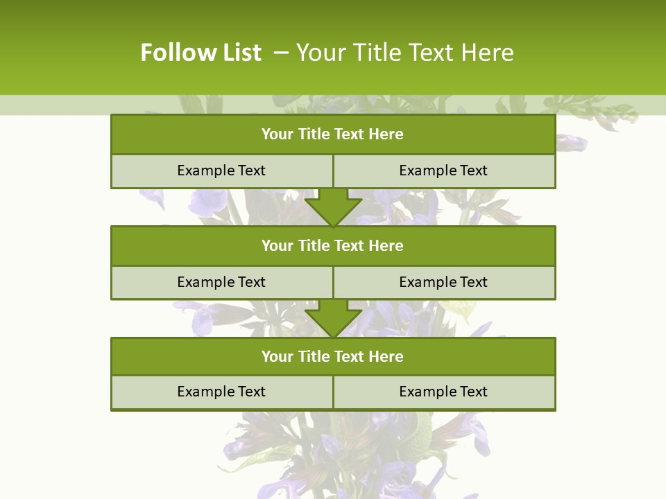 Vertical Purple Ingredient PowerPoint Template