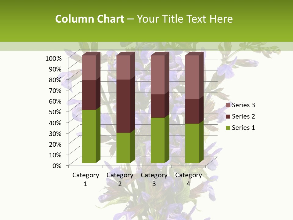 Vertical Purple Ingredient PowerPoint Template