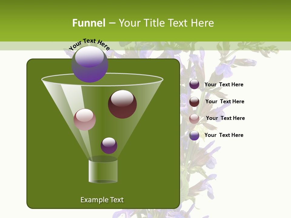 Vertical Purple Ingredient PowerPoint Template