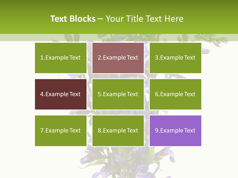 Vertical Purple Ingredient PowerPoint Template