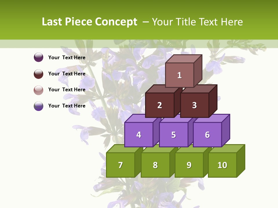 Vertical Purple Ingredient PowerPoint Template