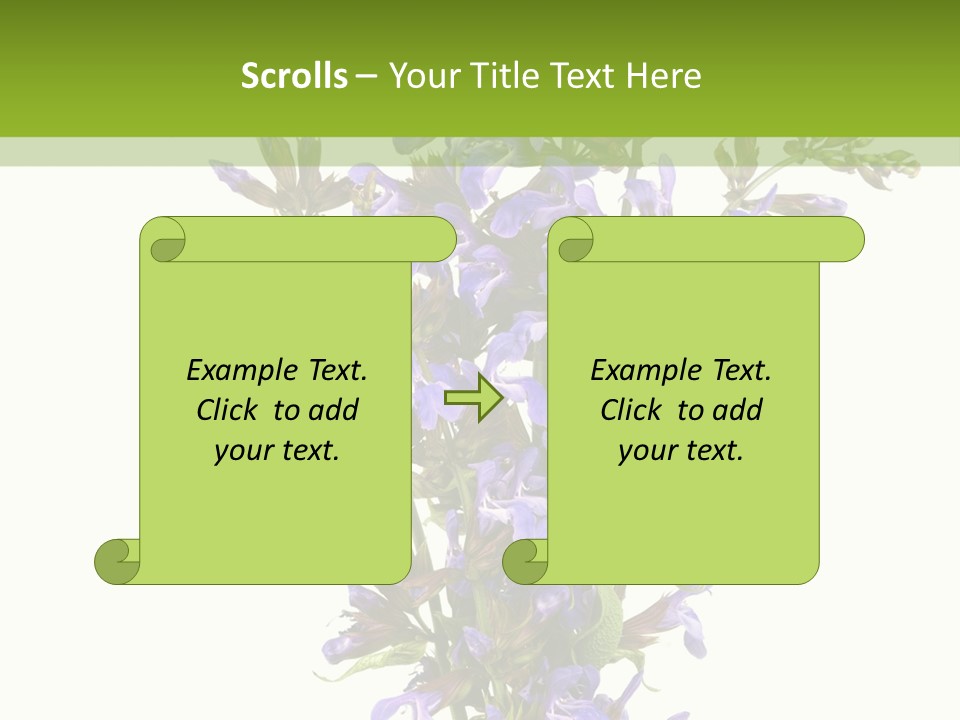 Vertical Purple Ingredient PowerPoint Template
