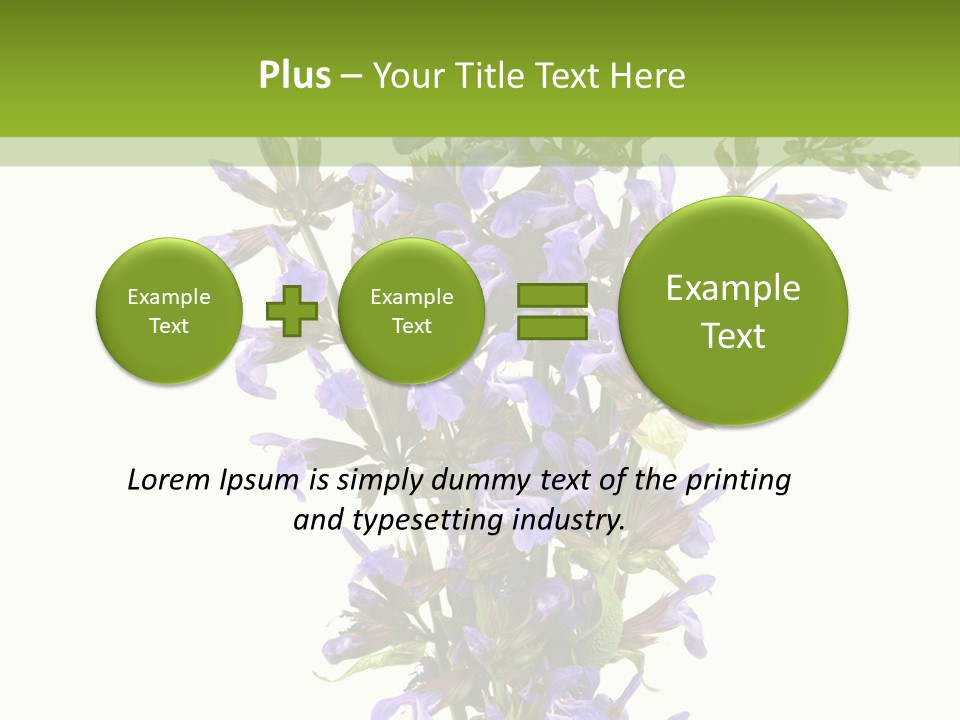 Vertical Purple Ingredient PowerPoint Template