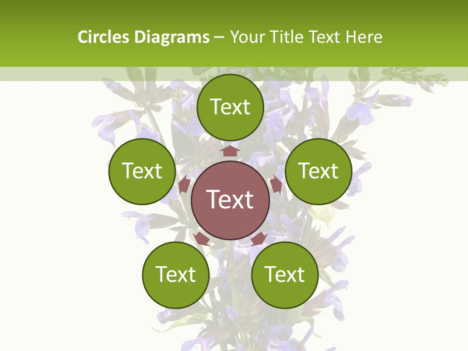 Vertical Purple Ingredient PowerPoint Template