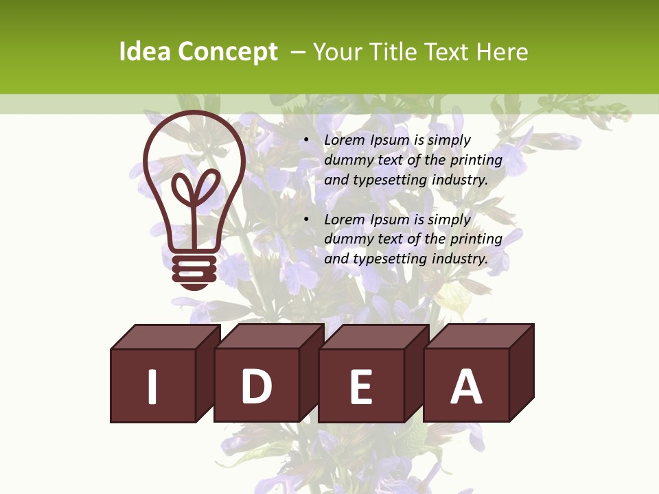 Vertical Purple Ingredient PowerPoint Template
