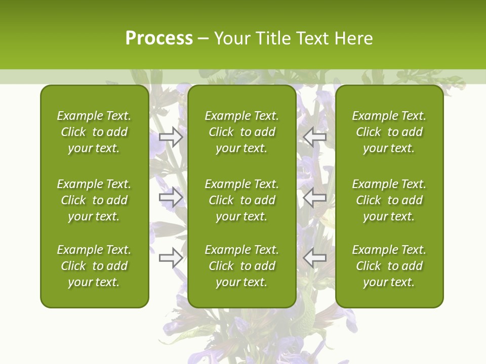 Vertical Purple Ingredient PowerPoint Template