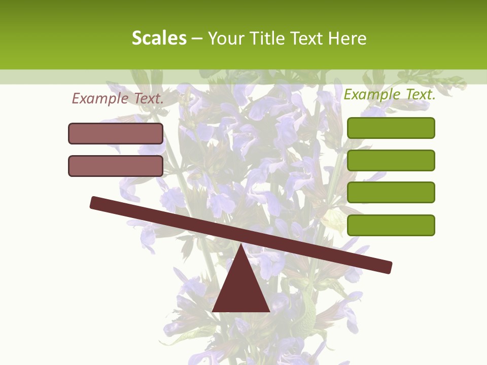 Vertical Purple Ingredient PowerPoint Template