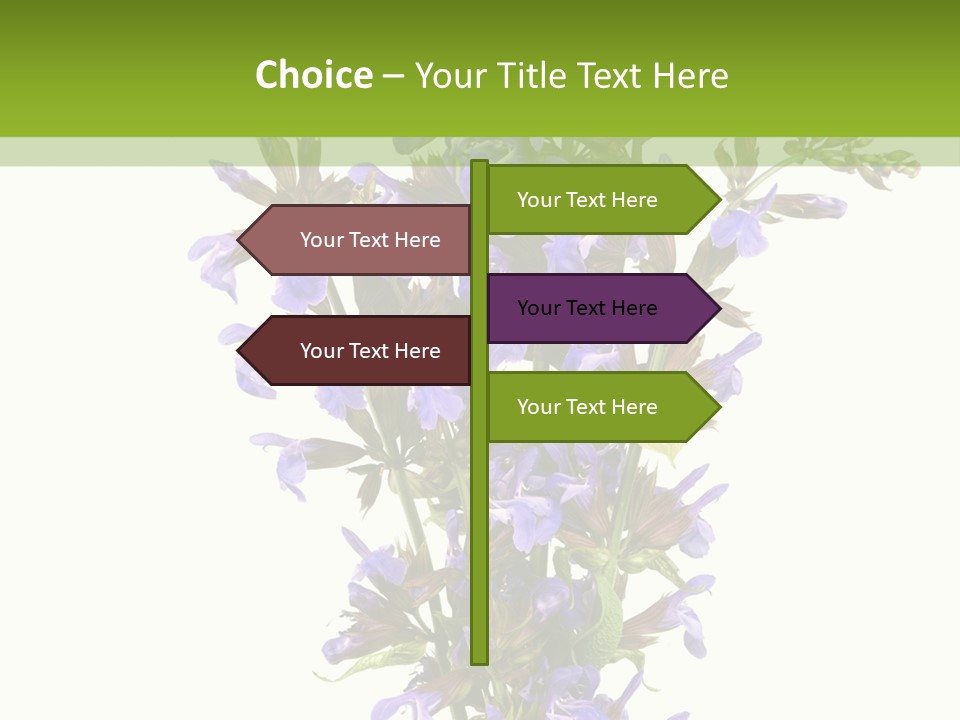 Vertical Purple Ingredient PowerPoint Template